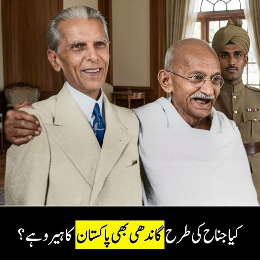 کیا جناح کی طرح گاندھی بھی پاکستان کے ہیرو ہیں؟