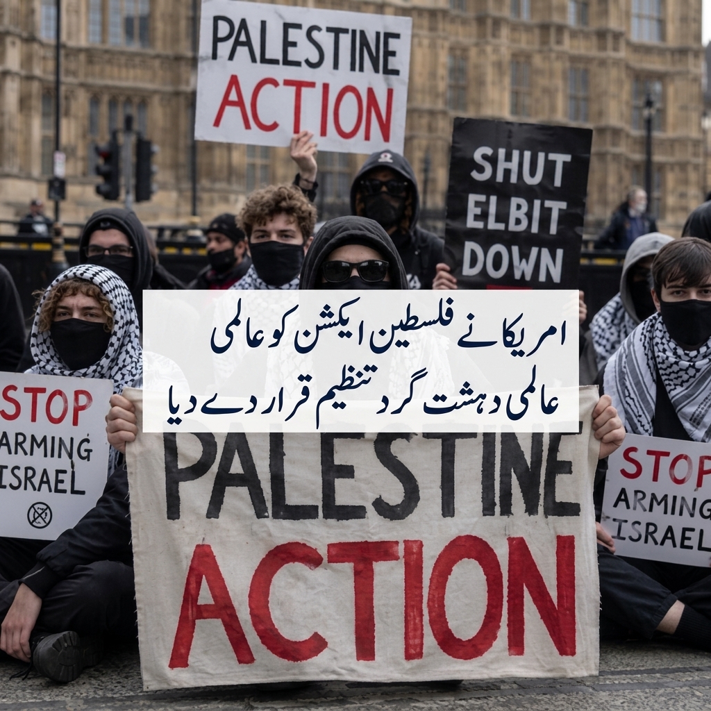 امریکا نے فلسطین ایکشن کو عالمی دہشت گرد تنظیم قرار دے دیا